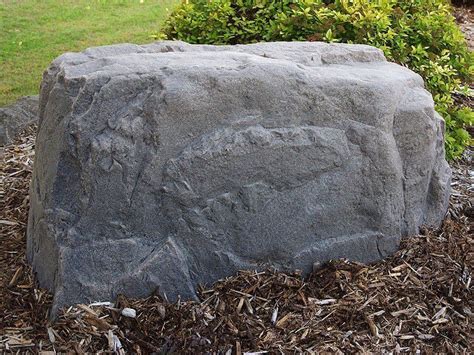 fake rock to cover electrical box|rock covers for landscaping.